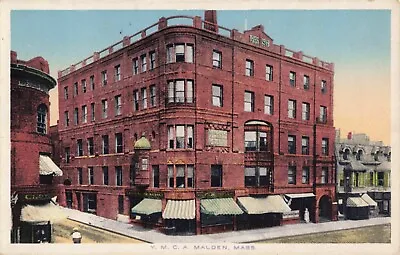 YMCA Building Malden MA Massachusetts Vintage Postcard OO1 • $8