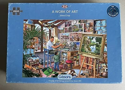 A Work Of Art By Gibsons 2000 Piece Jigsaw Puzzle • £3.99