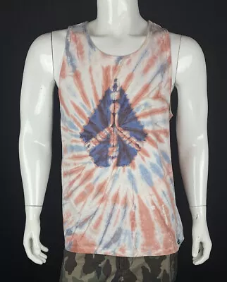 VOLCOM Tie Dye Front Logo Tank Top Men's Size Large • $11.23