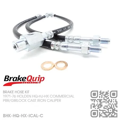 Brake Hose Kit [holden Hq-hj-hx Ute/panel Van/one Tonner/sandman/belmont] • $108.50