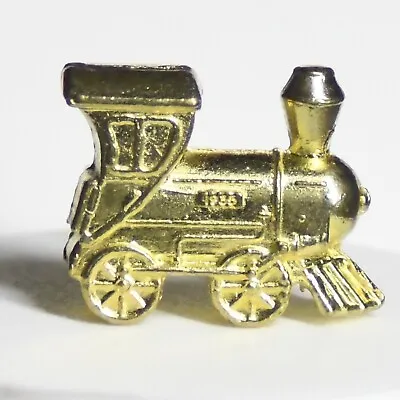 Golden Finish Steam Train Locomotive Monopoly Token • $10.74