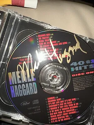 Merle Haggard Greatest Hits Signed CD • $50