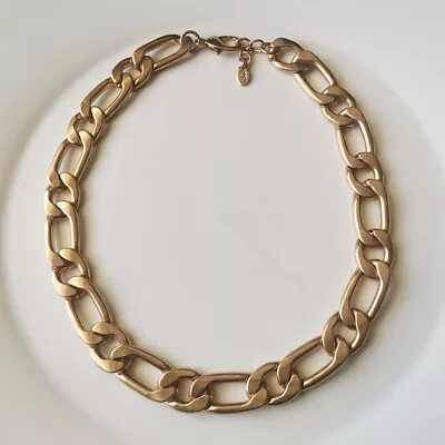 New 16  Zara Heavy Thick Chain Necklace Gift Vintage Women Party Holiday Jewelry • $10.99