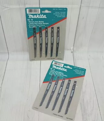 (2) 5pks Makita Recipro Saw Blades For Wood ~ 9 Teeth Per Inch ~ 792541-7 ~ New • $18.77