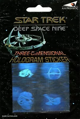 $29.99 • Buy Star Trek Hologram Sticker Deep Space Nine Space Station Runabout Quark Sealed 