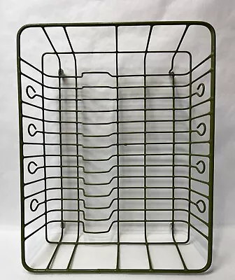 Rubbermaid Vintage Dish Rack Drainer Drying Coated Wire AVOCADO GREEN Free Ship • $79.95