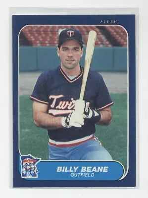 1986 Fleer Update #U-11 Billy Beane Rookie....Minnesota Twins • $2.79