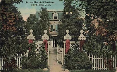 A View Of Richard Mansfield's Residence New London Connecticut CT • $8.95