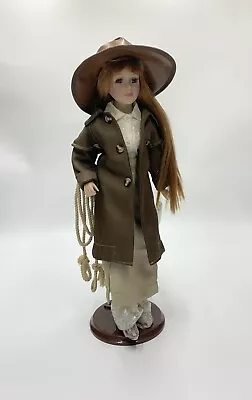 Vintage Homeart Australian Outback Bisque Porcelain Doll Clare With Leather Hat • $54