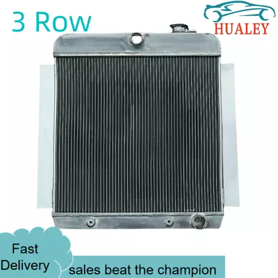 3 Rows Aluminium Radiator For 1955 1956 1957 1958 1959 CHEVY C/K TRUCK I6/V8 OHV • $275