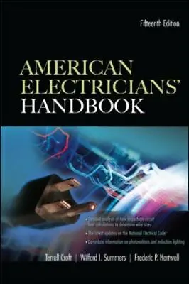 $19.99 • Buy American Electricians' Handbook By Hartwell And Croft