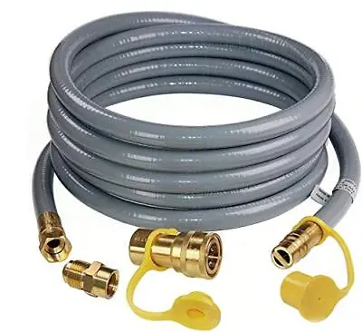 24 Feet 1/2 ID Natural Gas Hose Propane Gas Grill Quick Connect/Disconnect Hose • $73.99