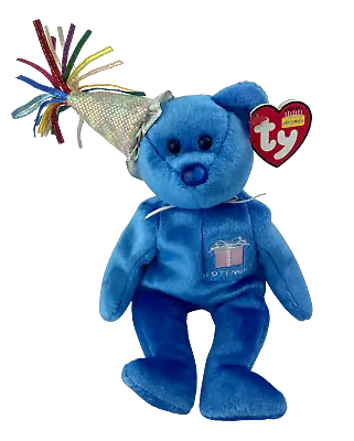£5.99 • Buy Ty Beanie Babies - SEPTEMBER (HAT)the SAPPHIRE Birthstone Birthday Bear Soft Toy