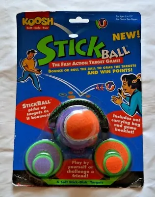 BRAND NEW Vintage 90s KOOSH Stick Ball Fast Action Target Game - FREE SHIPPING! • $15.95