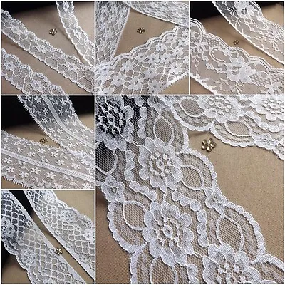 £1.79 • Buy VINTAGE Antique Style White LACE RIBBON WEDDING TRIM Bridal Shabby Rustic