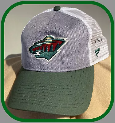 Minnesota Wild Fanatics Snapback Adult One Size Fits All Mesh Back Cap Free Ship • $22.99