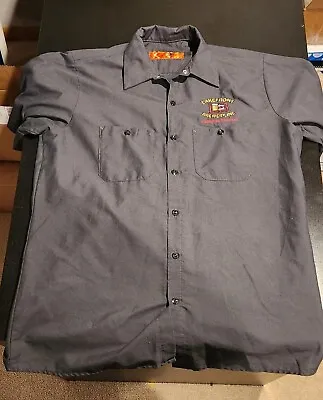 Vintage Short Sleeve Button Down Milwaukee Brewery Work Shirt Mens Large • $28