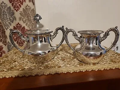 Silverplate WM Rogers Special Quadruple  Sugar Bowls • $25