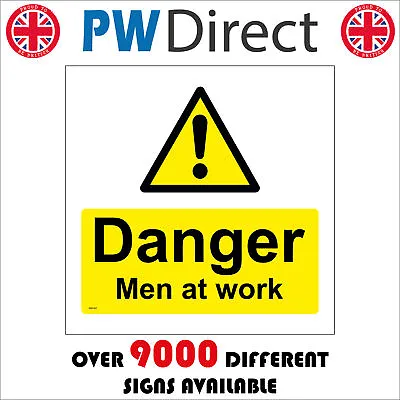 £165.36 • Buy Ws147 Danger Men At Work Sign Workmen Scaffold Building Caution Construction