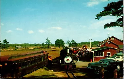 Vtg South Carver MA Edaville Railroad Station Steam Train Depot Special Postcard • $6.99