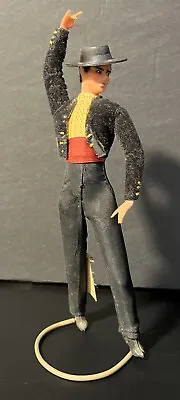 Vintage Spanish Marin Chiclana Bull Fighter Dancer Man Figurine-Black W/Red Trim • $19.95