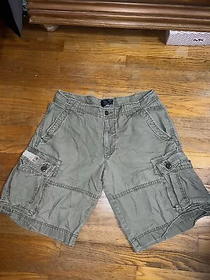 Polo Jeans Company Cargo Shorts Men's 34 Beige Cotton RipStop • $16.99