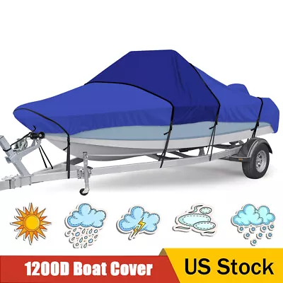 1200D Center Console Boat Cover Marine Grade Boat Cover Waterproof 20-22'L 106 W • $143.36