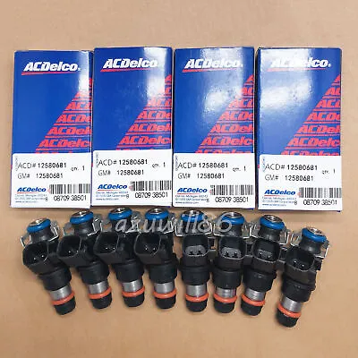 8x Genuine Fuel Injector 12580681 217-1621 For 2004-10 Chevy GMC 4.8/5.3/6.0/6.2 • $115.99
