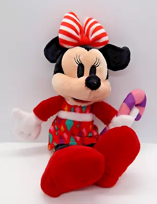 Disney Minnie Mouse Plush Toy 10 Inch Holiday Disney Store Exclusive • $8.56