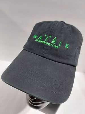 The MATRIX Resurrections Movie Promo Hat NEW Adjustable Cap Neo Dad Hat Black • $14.99