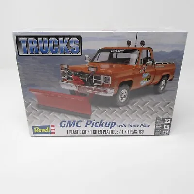 Revell GMC Pickup With Snow Plow 1:24 Scale Model Car Truck Kit 7222 • $24.99