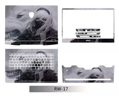 Dazzle Laptop Protector Leather Skin Stickers For MSI GP66 GE66 • $19.35