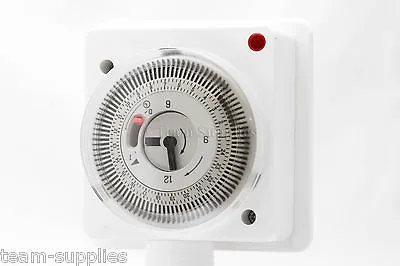 Mechanical Timer Clock 24 Hour Timeswitch Lighting Immersion Heating Security  • £16.50