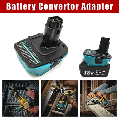 Battery Adapter For Makita 18V Li-Ion Battery Convert To For Dewalt Ni-Cd Ni-Mh • $17.39