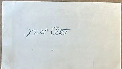 Mel Ott Signed Autographed Government Postcard. JSA • $799
