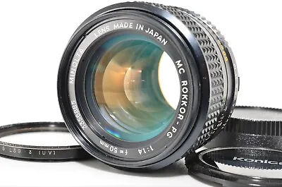 MINOLTA MC ROKKOR-PG 50mm F1.4 Manual Focus Lens From Jp [Many Accessories]#2382 • $88