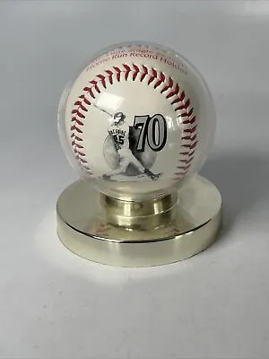 1998 MARK MCGWIRE 70TH Home Run Baseball McDonald's Fotoball W/ Display Case • $19.61