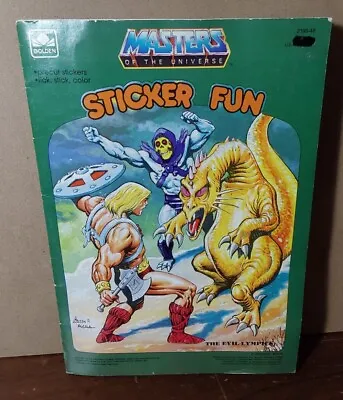 Masters Of The Universe He-Man Sticker Fun Coloring Book 1984 Golden • $12