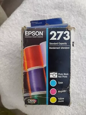New Epson 273 Ultra Photo Black & Color Combo Pack Cartridge Ink 09/23 Sealed • $19.74