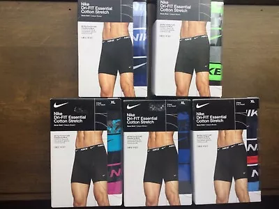 Nike Essential Cotton Stretch 3-Pack Boxer Brief Dri New Various Color Pink Blue • $22.99