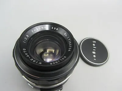 Soligor Wide Auto F2.8 35mm Miranda T4 Mount Lens For SLR/Mirrorless Cameras • $31.49