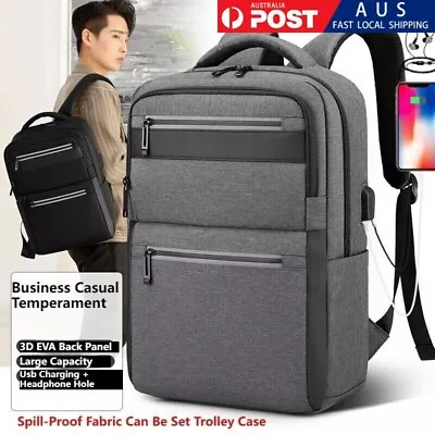 Men Women Laptop Backpack Outdoor Casual Rucksack Travel School Shoulder Bag USB • $51.25