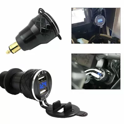 £12.59 • Buy For BMW R1200GS Triumph Tiger Hella DIN To 4.2A Dual USB Charger Motorcycle NEW