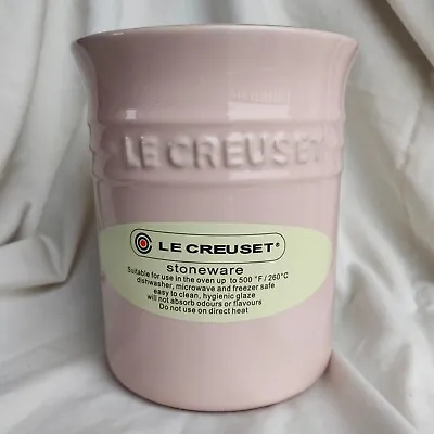 Le Creuset - Milky PINK - Utensil Jar - Holder - Pot - 1.1L - Brand New  • £25.95