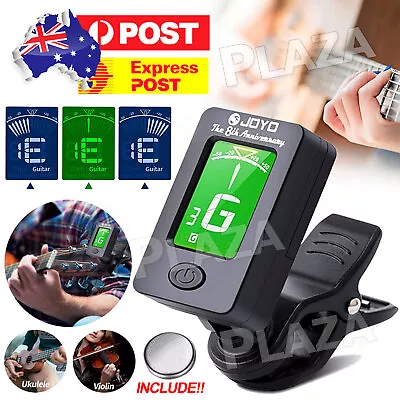 $11.85 • Buy Chromatic Guitar Tuner Violin Ukulele Bass LCD Electronic Digital Clip On AUS