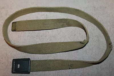 Original Pre WW1 U.S. Army Soldiers OD Canvas Trouser Belt W/Buckle • $28.95