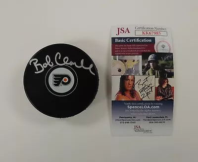 Bob Clarke Autographed Philadelphia Flyers Logo Puck JSA • $54.99
