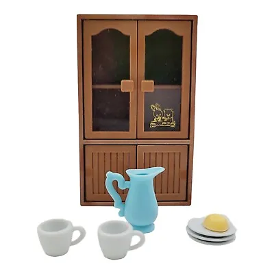 Maple Town Story Bandai 1986 China Hutch Shelf Dollhouse Furniture With Extras • $8.39