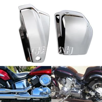$52.99 • Buy Chrome Battery Side Fairing Covers For Yamaha Vstar XVS1100 Classic Custom 99-11