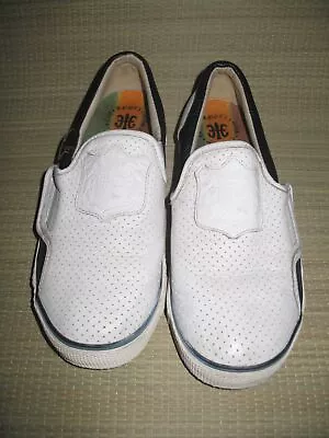 L.A.M.B. By Gwen Stefani White Leather Slip On Sneakers Sz. 9 • $45